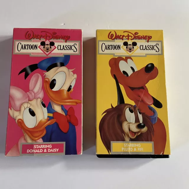 Walt Disney Cartoon Classics Starring Donald & Daisy & Pluto & Fifi VHS Vol 7&10