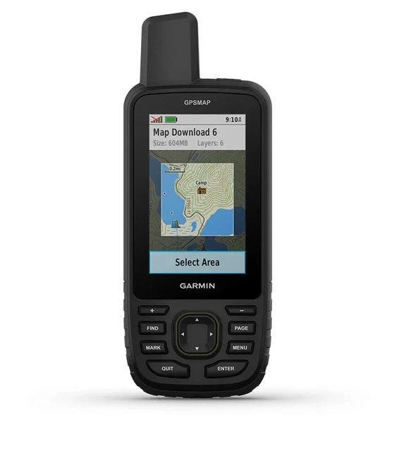 Garmin GPSMAP 66sr, Palmare GNSS Multi-banda Con Display 3" E Mappe TopoActive, Per Escursionismo