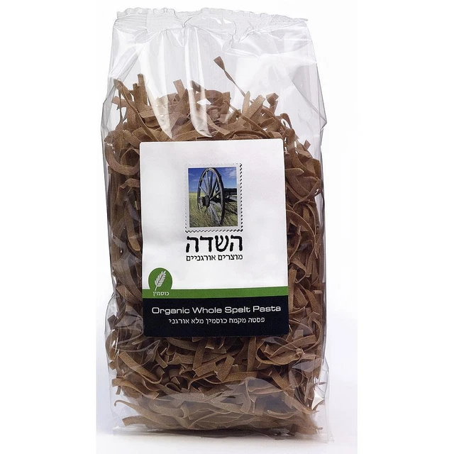 Organic Whole Spelt Pasta Fetuccini Kosher Food  Hasade  350g