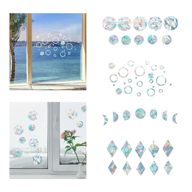 Static Rainbow Window Clings Window Stickers Decals Anti Collision