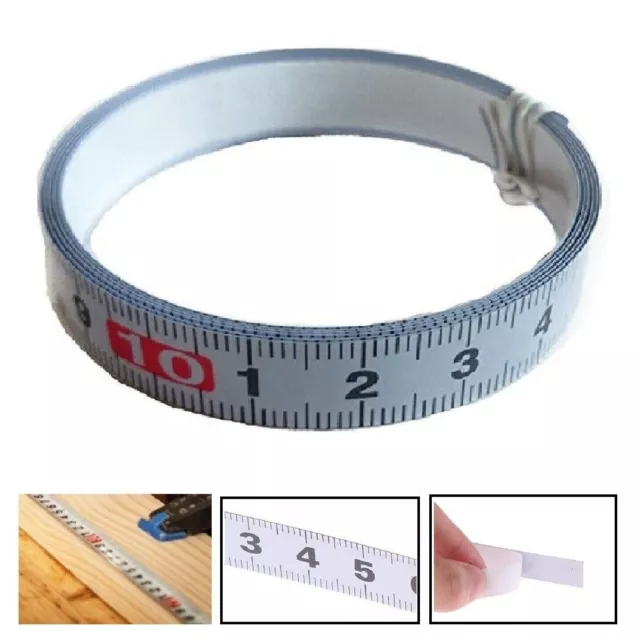 Self Adhesive Metric Rule Measure Tape  Ruler Saw Sticker Sewing Machine Scale