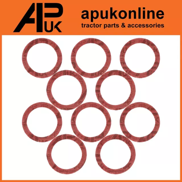 10x Bowl Type Fuel Tap Gasket Fibre Washer for Massey Ferguson TE20 TED Tractor