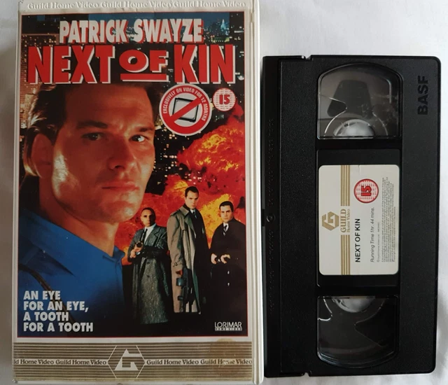 NEXT OF KIN (VHS) BIG BOX - Patrick Swayze + Liam Neeson + Adam Baldwin ...