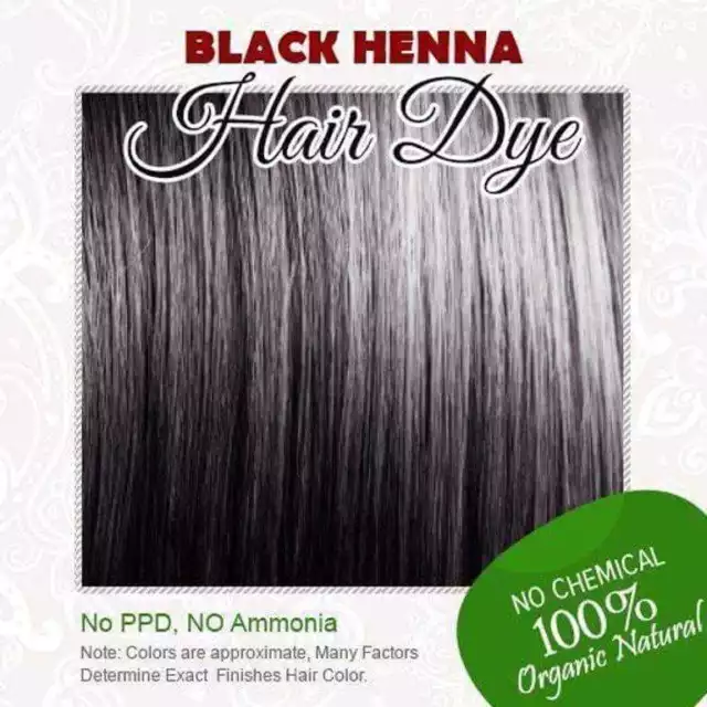 Tinte para el cabello con henna negra: henna 100 % orgánica y sin químicos...