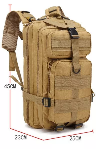 30L 12 colour Military Tactical Army Backpack Rucksack Camping Hiking Trekking 2