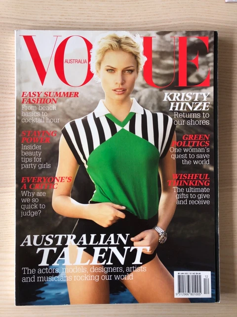 女性情報誌 Vogue Australia Magazine December 2021 Yolngu woman and model, @tarlisa_gaykamangu, covers Vogue's