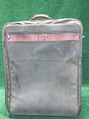 GUC Hartmann Luggage Beige Ballistic Belting Large 24"x18"x12" Rolling Suitcase