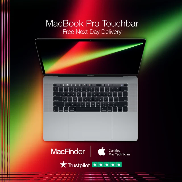Apple 15" MacBook Pro 2019 i7@2.60GHz 16GB Ram, 256GB SSD - macOS Monterey 12.0