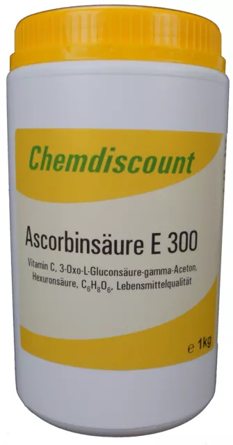 1kg Ascorbinsäure (Vitamin C) in Lebensmittelqualität E300