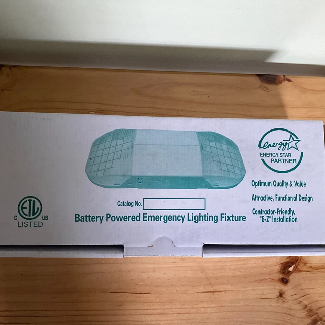 Battery Powered Emergency Double Head  Light Fixture
