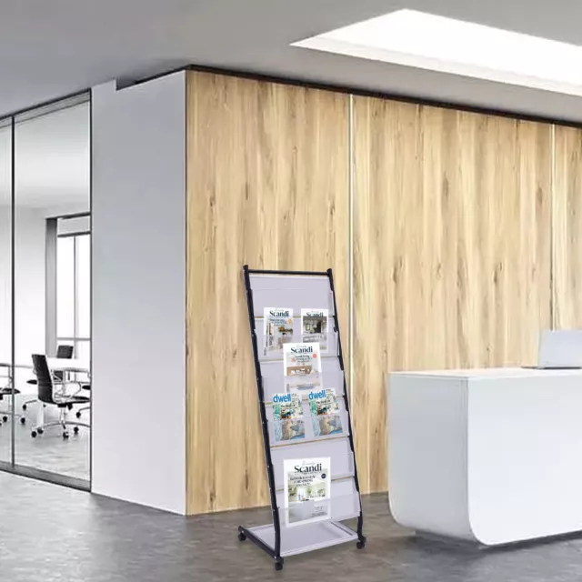 Floor-standing Magazine Display Rack Information Poster Rack Storage Rack Large