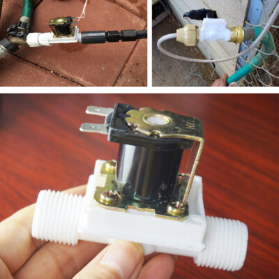 12V Valvola Solenoide Acqua CC 3/4" ingresso alimentazione dell'acqua ELETTROVALVOLA collegamento rapido 