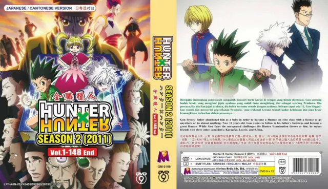 DVD Anime Hunter X Hunter Complete Set Season 1 & 2 + 2 Movie + OVA All  Region