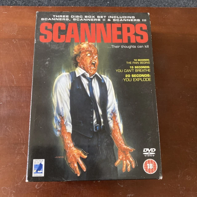 SCANNERS - COMPLETE Collection Movies 1-3 DVD Box Set DISCS LIKE NEW ...
