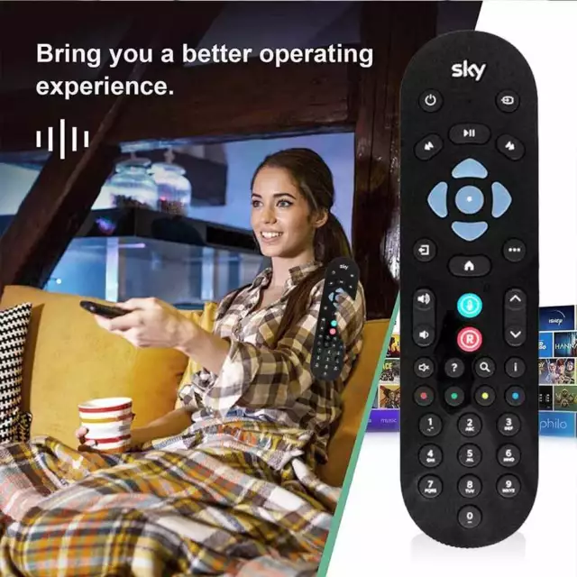 With Bluetooth Voice TV Remote Control be suitable for Sky Q EC201/EC202 Durable