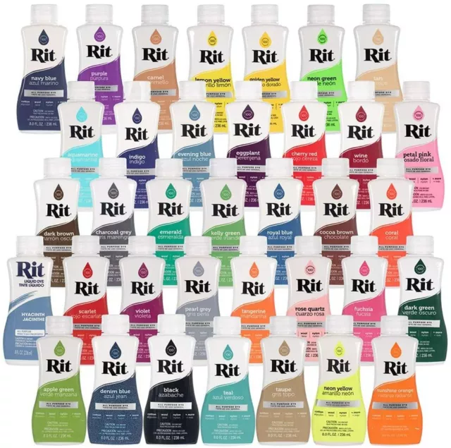 Rit All-Purpose Liquid Dye 8 Oz *Pick A Color* - Same Day Shipping