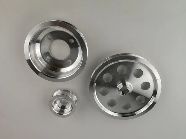 Kit poulie légère pour Toyota Supra 7MGTE 7M-GTE 86-92 polie 3 pièces 2