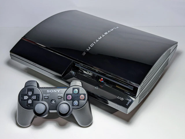 SONY PLAYSTATION 3 PS3 Fat 80GB Backwards Compatible CECHE01 - FULLY ...