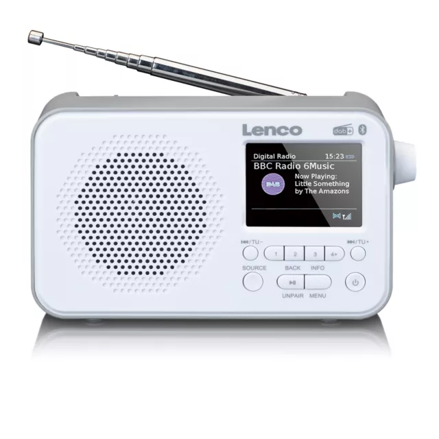 Lenco PDR-036WH DAB+/FM-Radio mit Bluetooth®