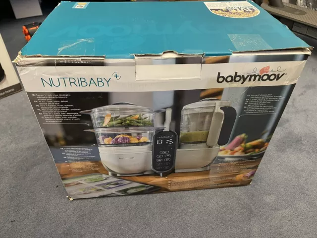 Babymoov Nutribaby Plus Baby Food Maker - White - Great condition - See Video