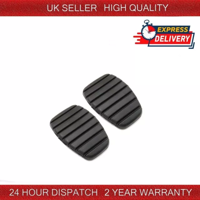 2X Clutch Brake Pedal Rubber Pads For Renault Trafic Ii Vauxhall Vivaro A 01-14