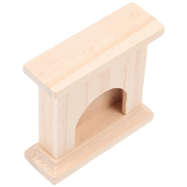 Modelo de chimenea de madera decoración de casa pequeña simulación decoración de escena