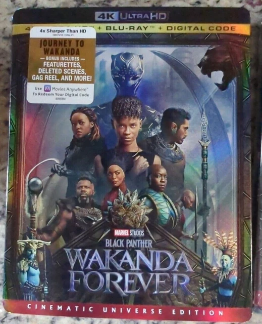 Click Forever BLACK PANTHER: WAKANDA Forever Cinematic Universe Edition 4k+Blu-Ray ...