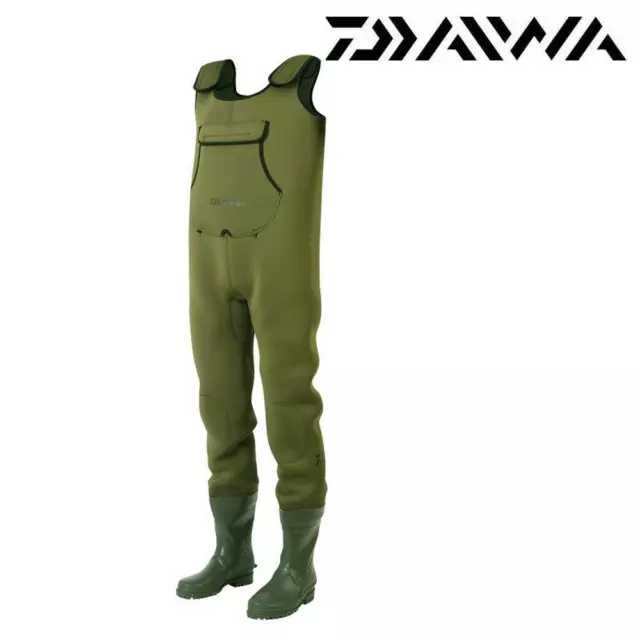 Daiwa Neoprene Chest Waders All Sizes 8, 9, 10, 11, 12 Choose Size