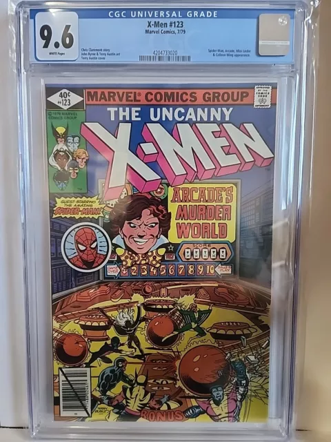 The Uncanny X-Men 123 CGC 9.6 White pages Spider-Man Arcade Colleen Wing 💥