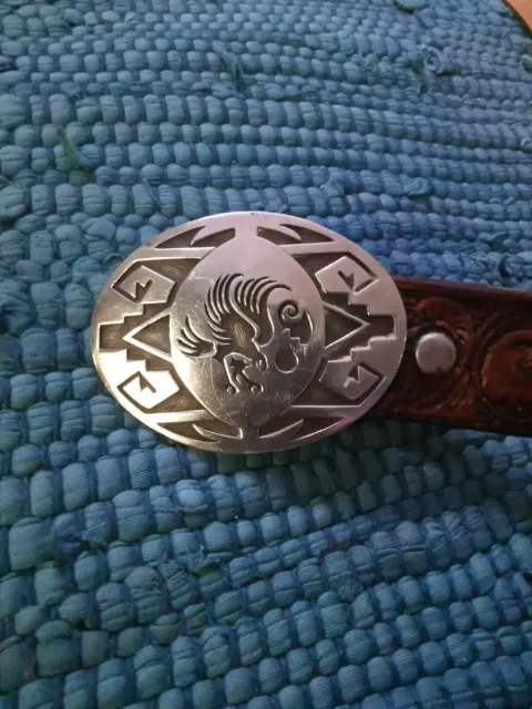 Native American Gürtelschnalle Buckle Sterling