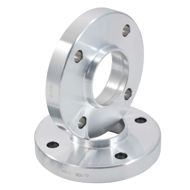 GEN2 20mm Bolt-On Wheel Spacers (Pair) 4x100 54.1 For Toyota Yaris Mk2 2005-2011