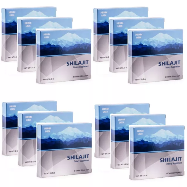 720 (12x60 Pack) Altaic Pure Shilajit "MUMIJO" Dry Drops Mumio Mumiyo Resin