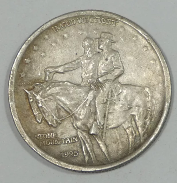 BARGAIN 1925 Stone Mountain Memorial Silver Commem Half Dollar EXTRA FINE