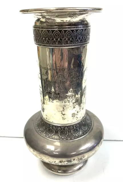 Vintage Gorham Sterling Silver Footed Vase - "Woman of the Year" Trophy