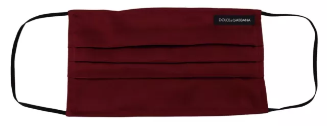 Máscara facial DOLCE & GABBANA marrón seda plisada correa elástica talla única 100usd