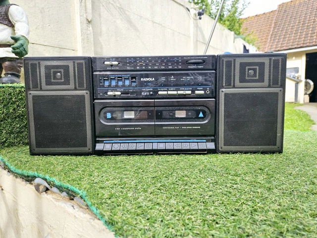 Radio Cassette TV Radialva RKT-6605 – Boombox Vintage – Pour Pièces (lecteur Cassette HS)