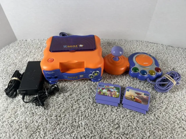V Smile V Tech TV Learning System Console With Two Controllers And Single  Game