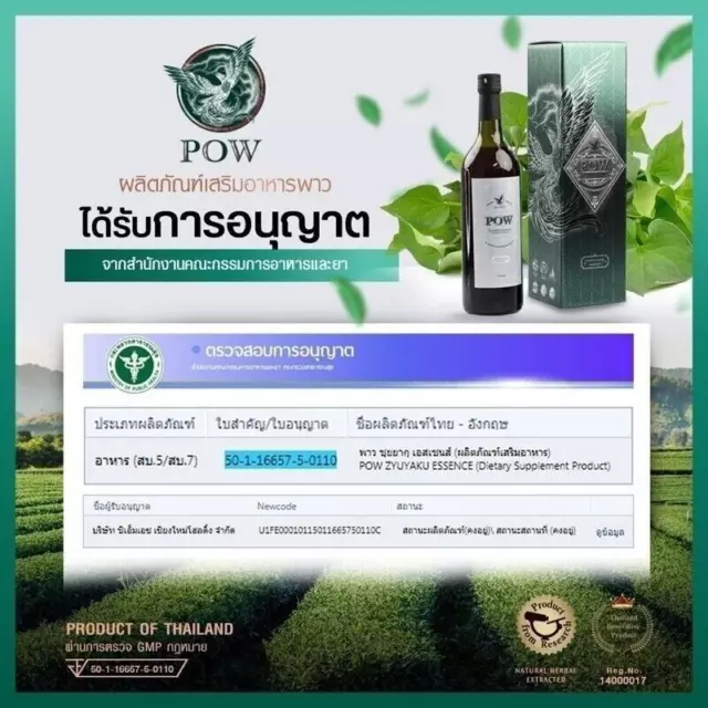 2 X POW ZYUYAKU ESENCIA bebida herbal nutritiva cuerpo, mejora la inmunidad 750 ml. 3