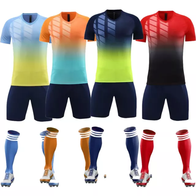 23/24 NEW Kids Football Kits Shirts Boys Girls Jersey Training Suit Sportswear