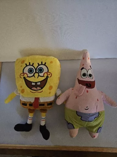 Spongebob Squarepants & Patrick Star Soft Plush Toy Teddy Nickelodeon