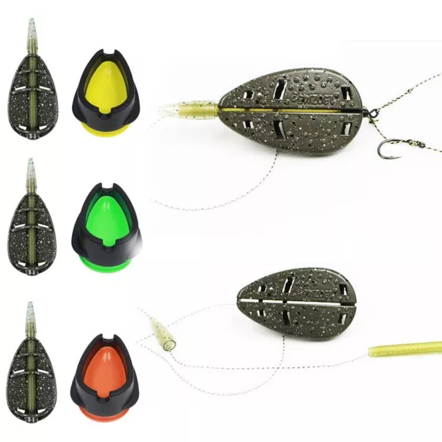 Easy to Use Inline Carp Fishing Feeder Mold for Successful Fishing 253545g