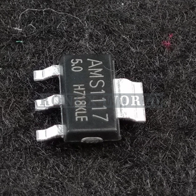 5PCS New AMS1117-5.0 5V 1A SOT-223 Voltage Regulator IC