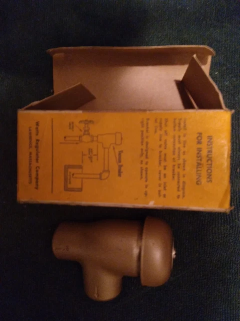 Watts 188 Anti-Siphon Vacuum Breaker 1/2" Brass, NOS w/original box/instructions