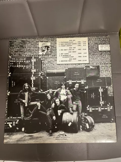 2 LP The Allman Brothers Band ‎– The Allman Brothers Band At Fillmore East / GAT 2