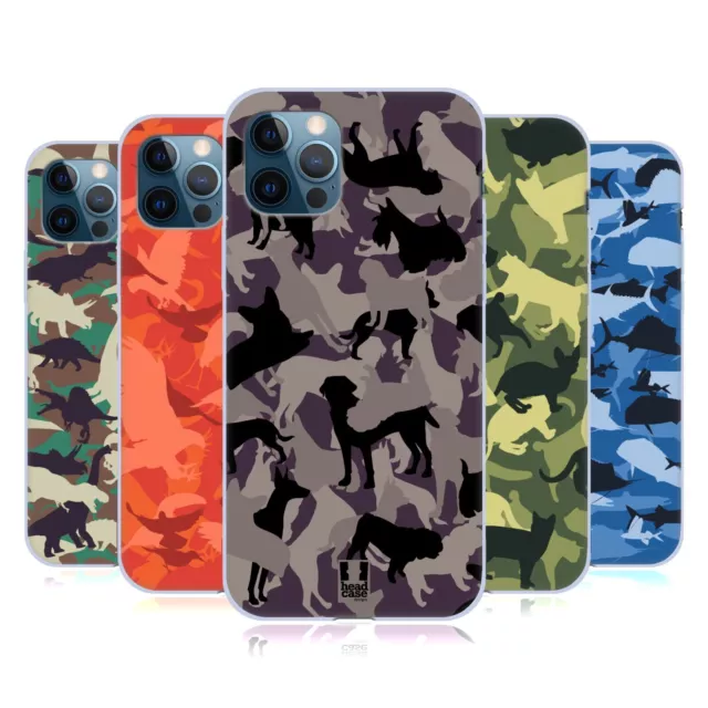 HEAD CASE MODELLI ANIMALI CAMO CUSTODIA COVER MORBIDA IN GEL PER APPLE iPHONE