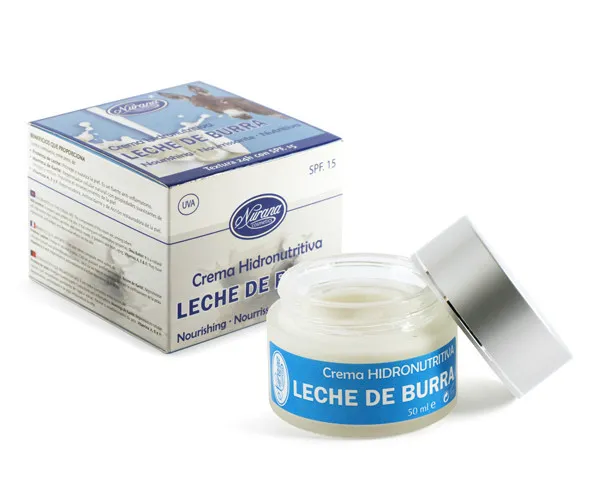 Nurana Leche De Burra (Donkey Milk) Crema Hidronutritiva 50 ml  SPF.15 ⭐⭐⭐⭐⭐