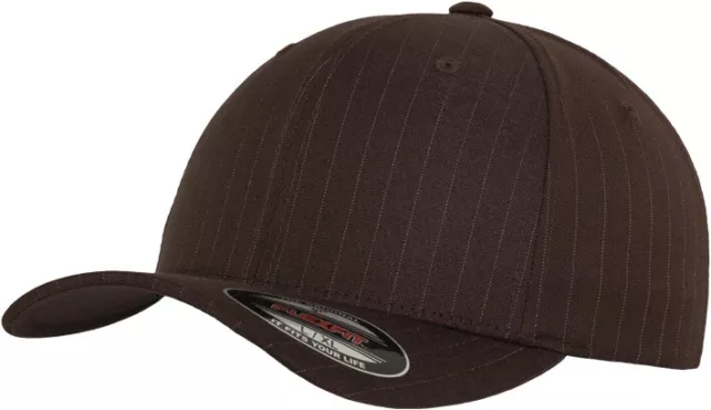 Flexfit Cap Pinstripe Bro/White