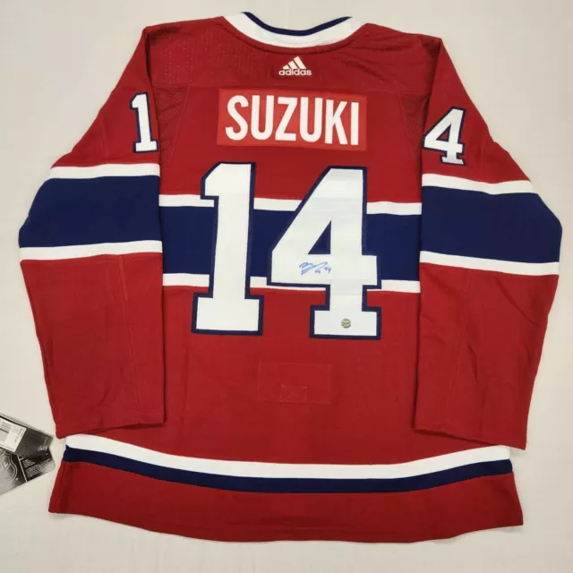 NWT-M NICK SUZUKI MONTREAL CANADIENS NHL LICENSED FANATICS PREMIER HOCKEY  JERSEY
