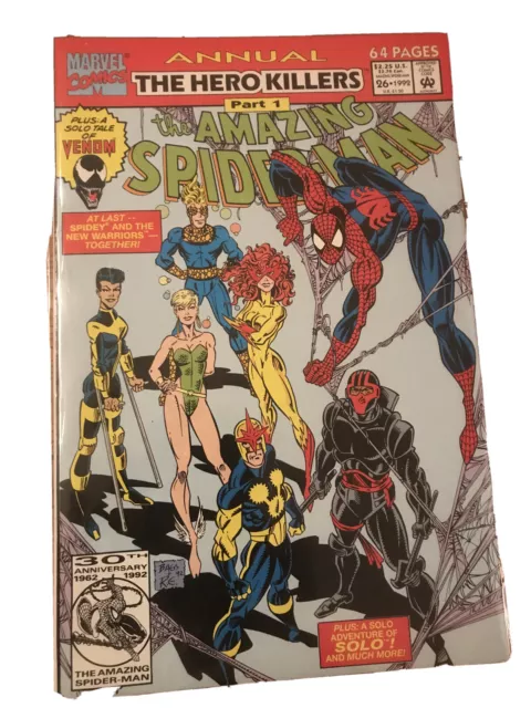 Incroyable Spider-Man Annual #26 - 1992 Neuf Comme Neuf - Venin "The Hero Killers... Partie 1" !