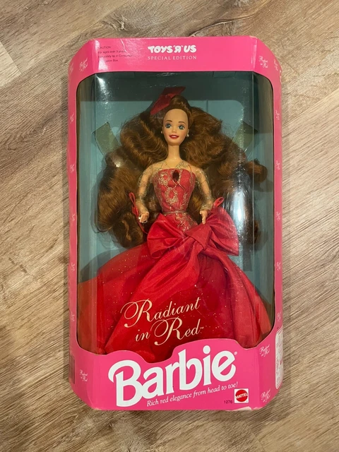 Radiant in Red Barbie doll 1992 NRFB Gorgeous long red hair & gown Toys R Us Ed.